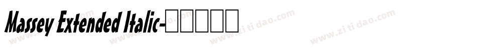 Massey Extended Italic字体转换